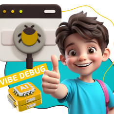 Тестирование & Vibe Debug. Охотники за багами - КИБЕРшкола программирования для детей, компьютерные курсы для школьников, начинающих и подростков - KIBERone г. Чебоксары
