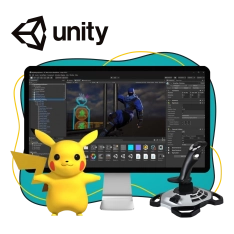 Мир игр на Unity 2D на популярном движке + AI-помощники - КИБЕРшкола программирования для детей, компьютерные курсы для школьников, начинающих и подростков - KIBERone г. Чебоксары