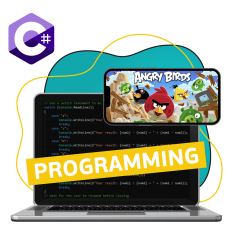 Программирование на C#. Удивительный мир 2D-игр - КИБЕРшкола программирования для детей, компьютерные курсы для школьников, начинающих и подростков - KIBERone г. Чебоксары